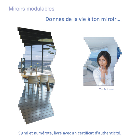 miroirs design du designer de santos michael. Le crateur des miroirs modulables chaise design, table design, luminaire, fauteuils, bureau design, canap design desantos com,miroir modulable miroir de santos,miroir modulable de santos